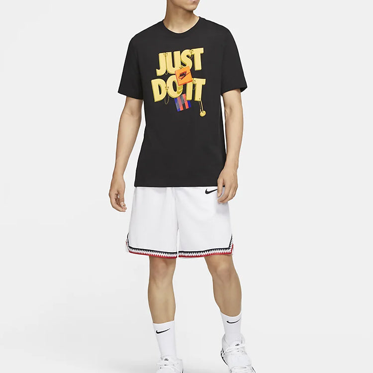 Nike DRI-FIT JUST DO IT. Alphabet Printing Short Sleeve Black CV1076-010