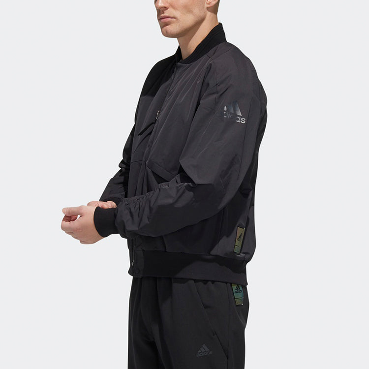 adidas Sleeve Casual aviator Jacket Black FM9381
