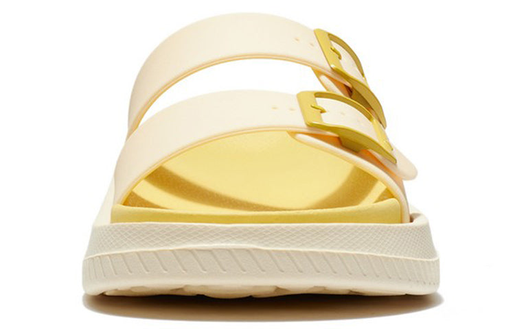 (WMNS) Li-Ning Clap Slippers 'Yellow Creamy White' AGAS004-4