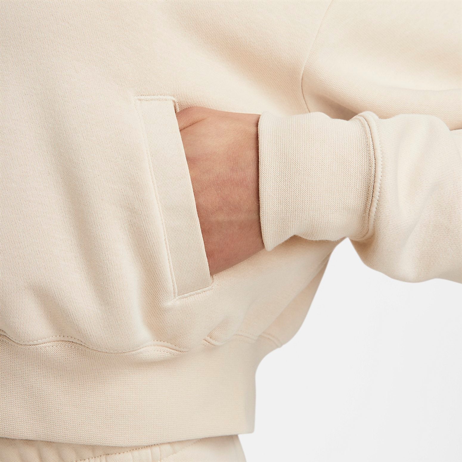 (WMNS) Nike Sportswear Oversized Cropped Full-Zip Jacket 'Beige' FB7279-126
