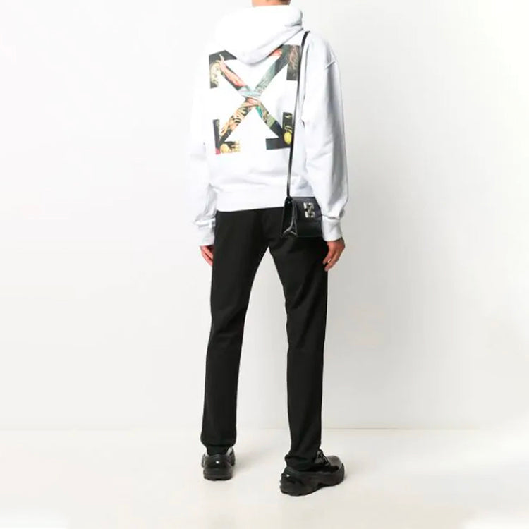 Off-White Pullovers Long Sleeve Cotton Logo Sweatshirt OMBB037F20FLE0020110