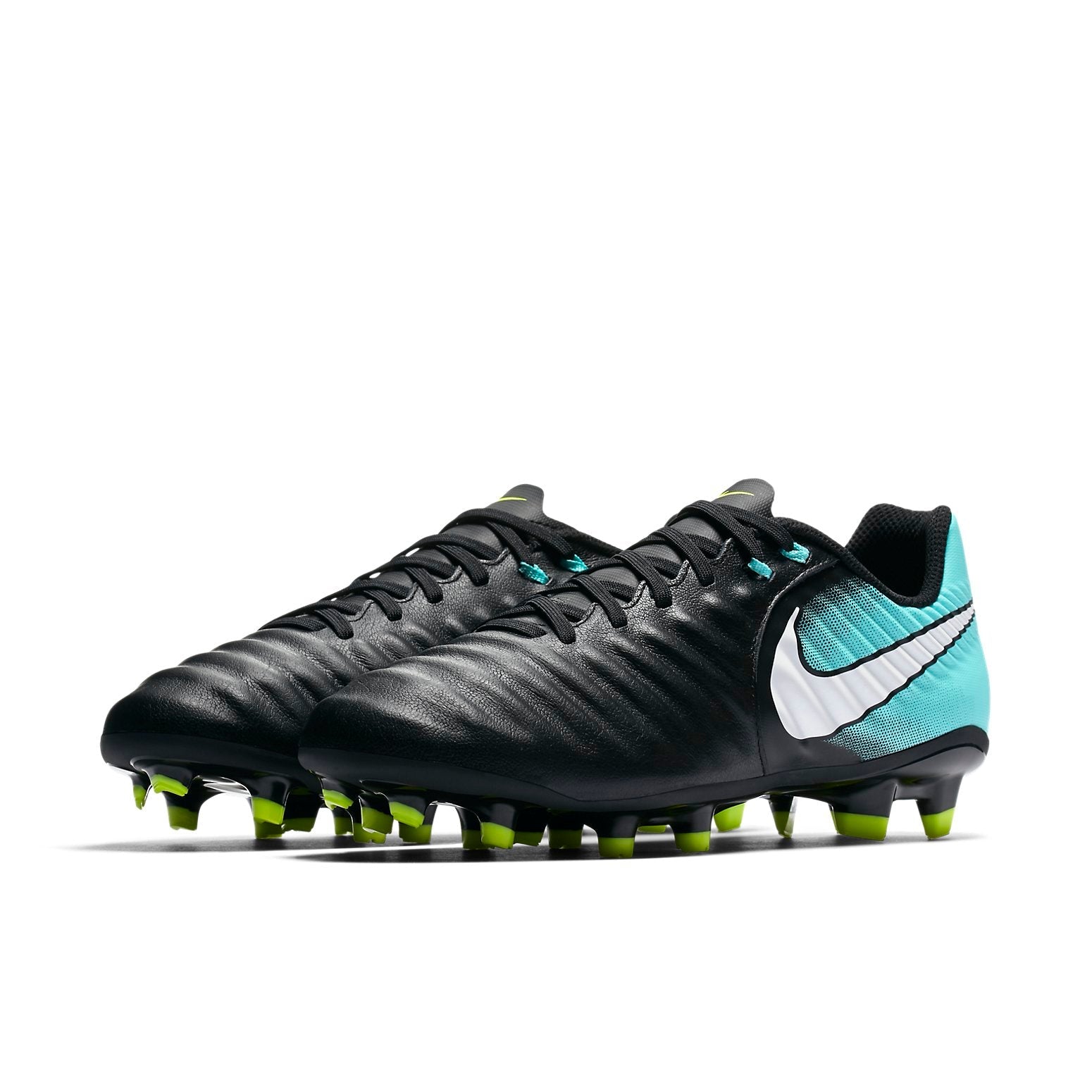 Nike Tiempo Ligera VI FG 'Black White Light Aqua' 897802-002