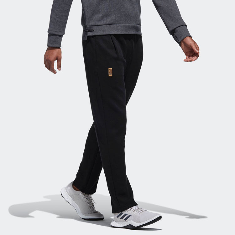 Men's adidas Logo Micro Mark Lacing Sports Pants/Trousers/Joggers Black DT2460