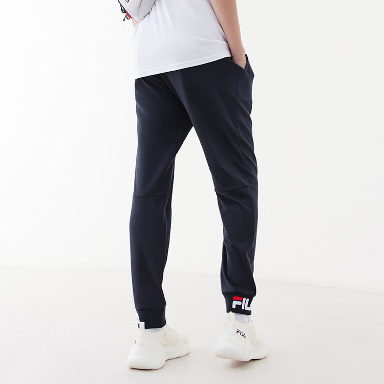 Men's FILA Logo Knit Sports Pants/Trousers/Joggers Navy Blue F51M128697FNV