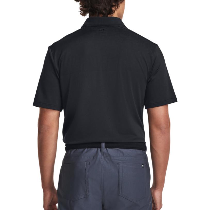 Under Armour Tour Tips Jacquard Polo Shirt 'Black' 1379737-001