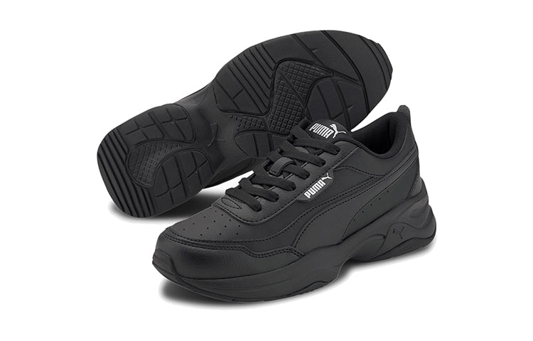 (GS) PUMA Cilia Mode Low Top Running Shoes Black 374231-01