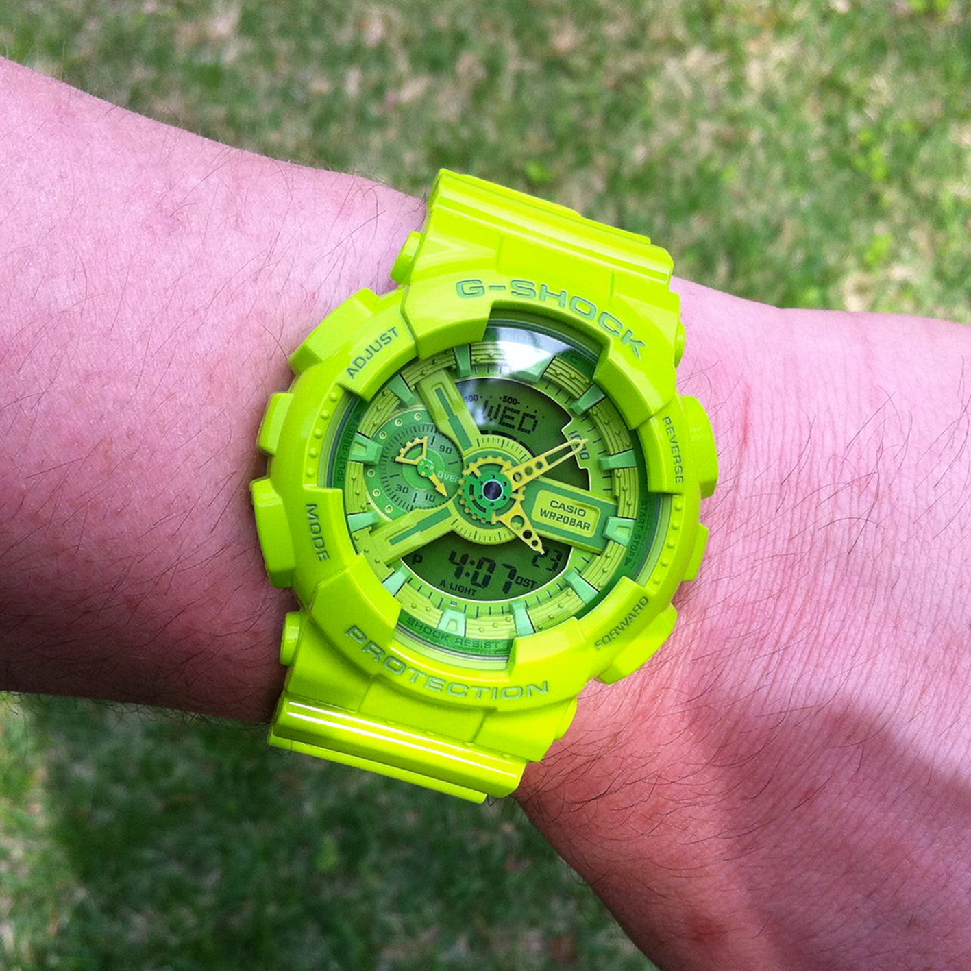 CASIO G-Shock Analog-Digital 'Green' GA-110B-3D