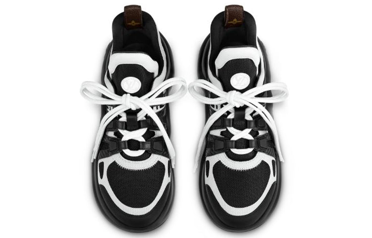 (WMNS) LOUIS VUITTON LV Archlight Calfskin Sports Shoes Black/White 1A5C8L