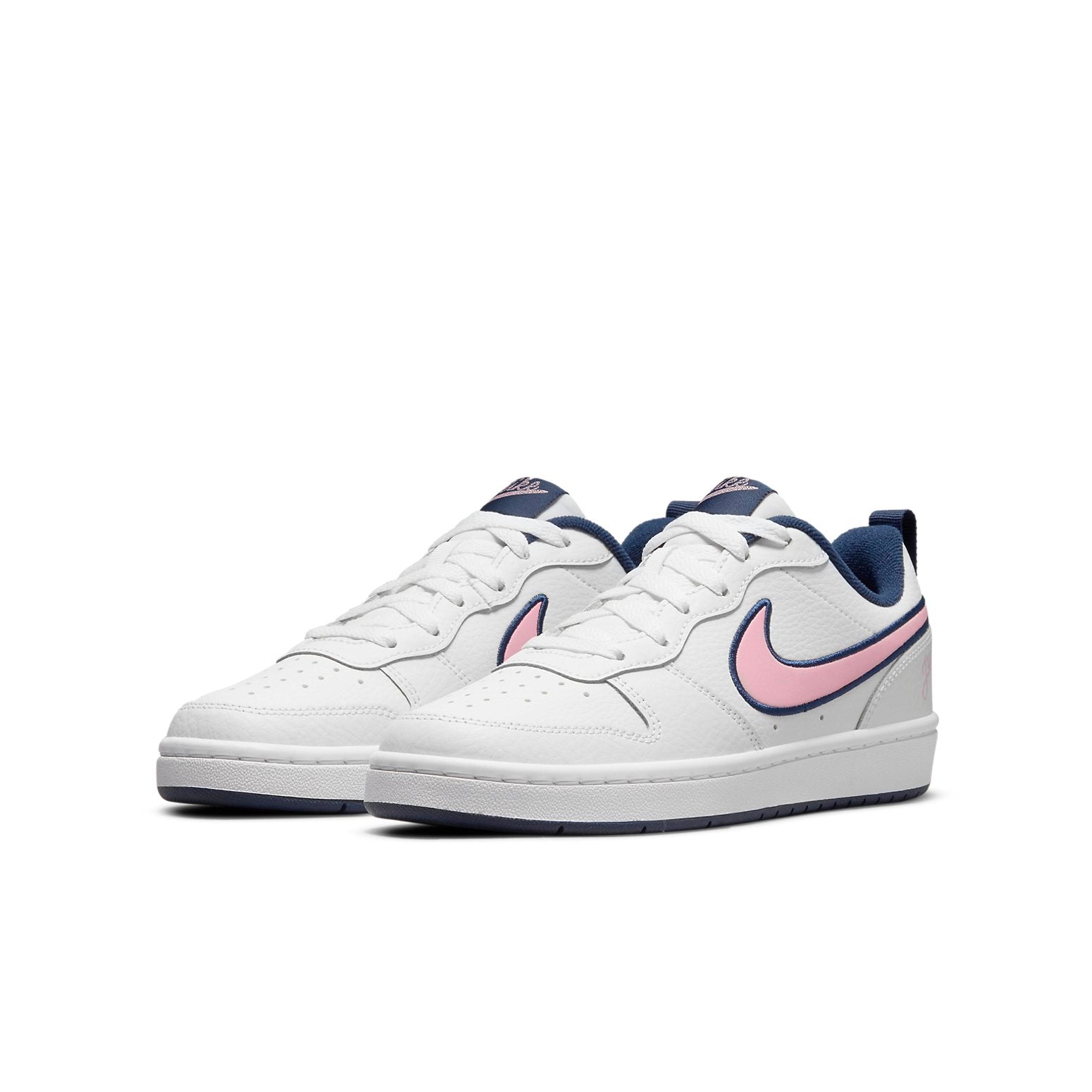 (GS) Nike Court Borough Low 2 SE1 'White Blue Pink' DB3090-100