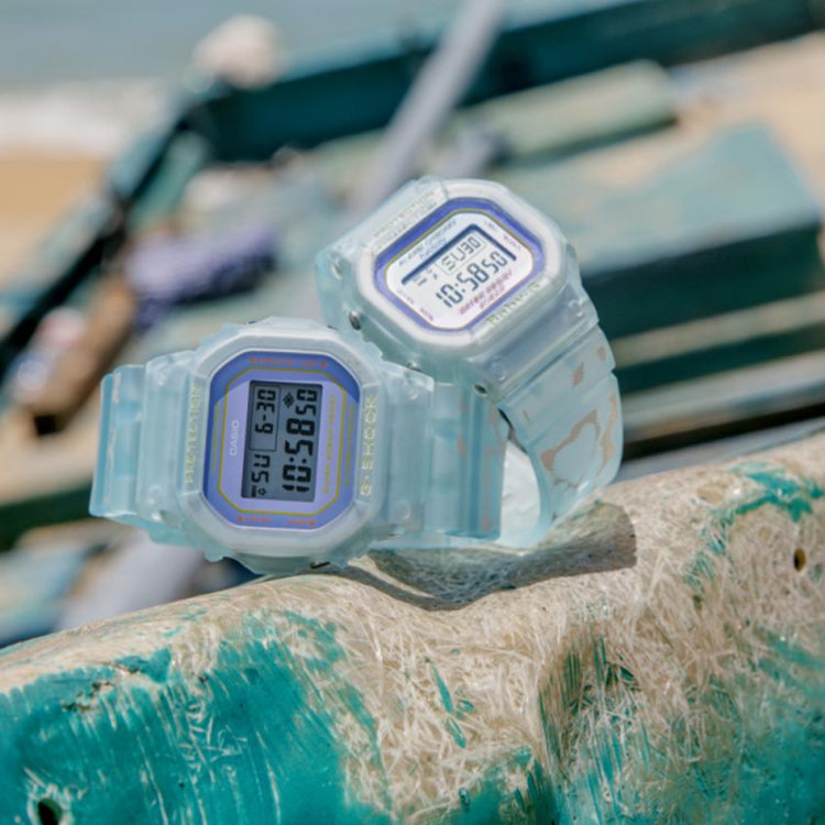CASIO Unisex SUMMER LOVERS Series Waterproof SLV-21B-2PFC Couple Sports Shockproof Blue Digital SLV-21B-2PFC-PERSON