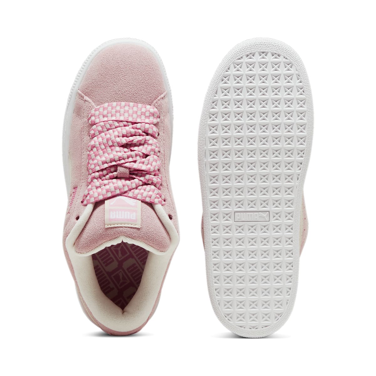 (WMNS) PUMA Suede XL Lace 'Mauve Mist White' 398310-02
