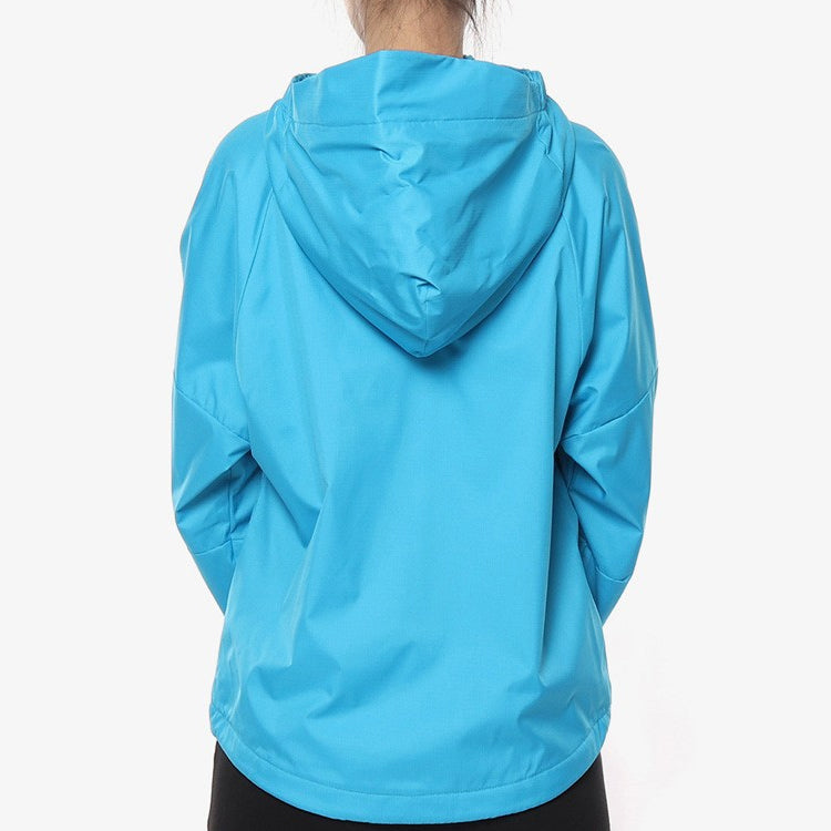 (WMNS) adidas Hooded Track Jacket Blue DZ0035