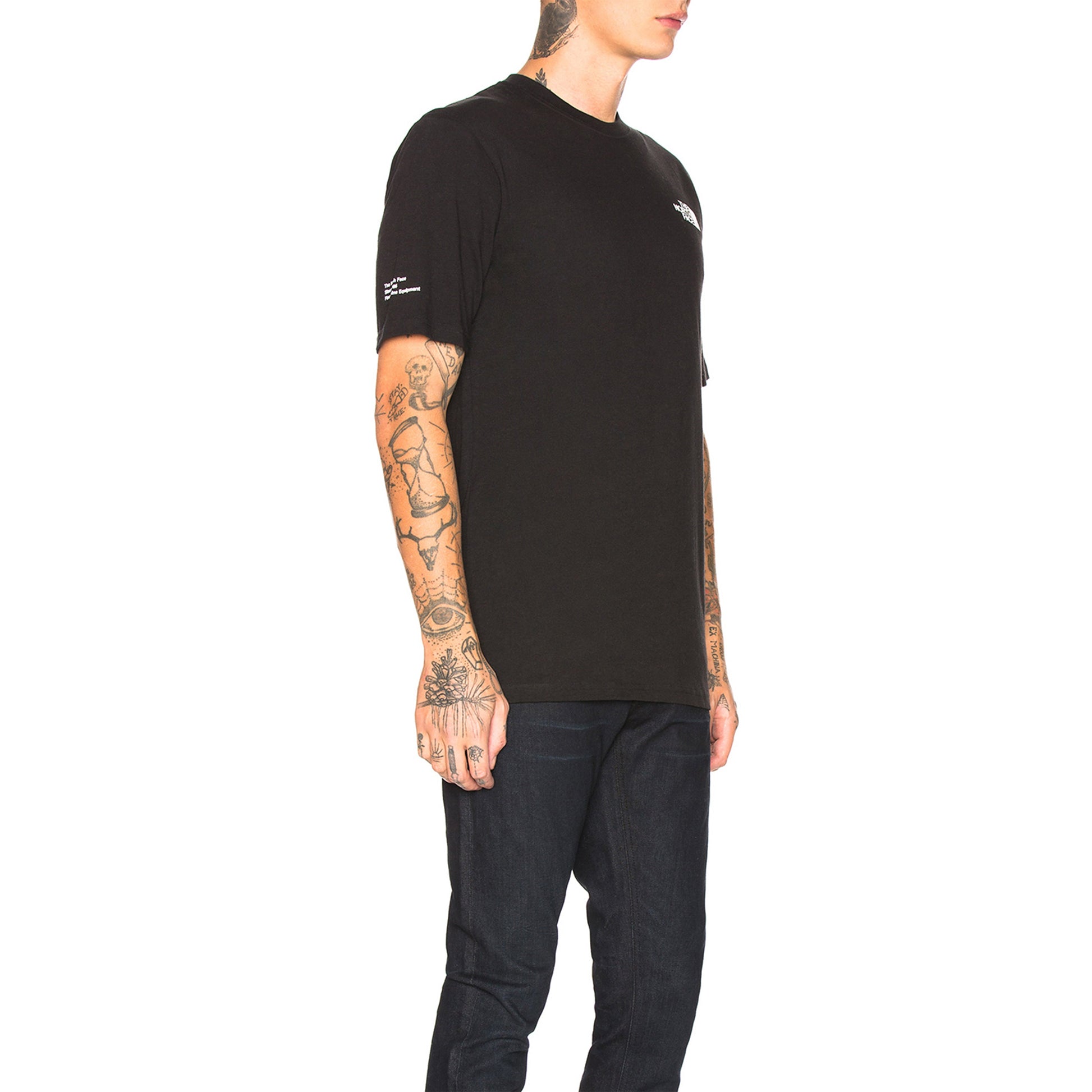 Men's THE NORTH FACE Mens Modified Heavyweight Tee Short Sleeve Black NF0A4NDUJK3