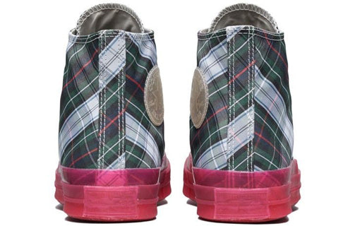 Converse Chuck Taylor All Star 70s Hi Plaid Translucent Midsole Red 163324C