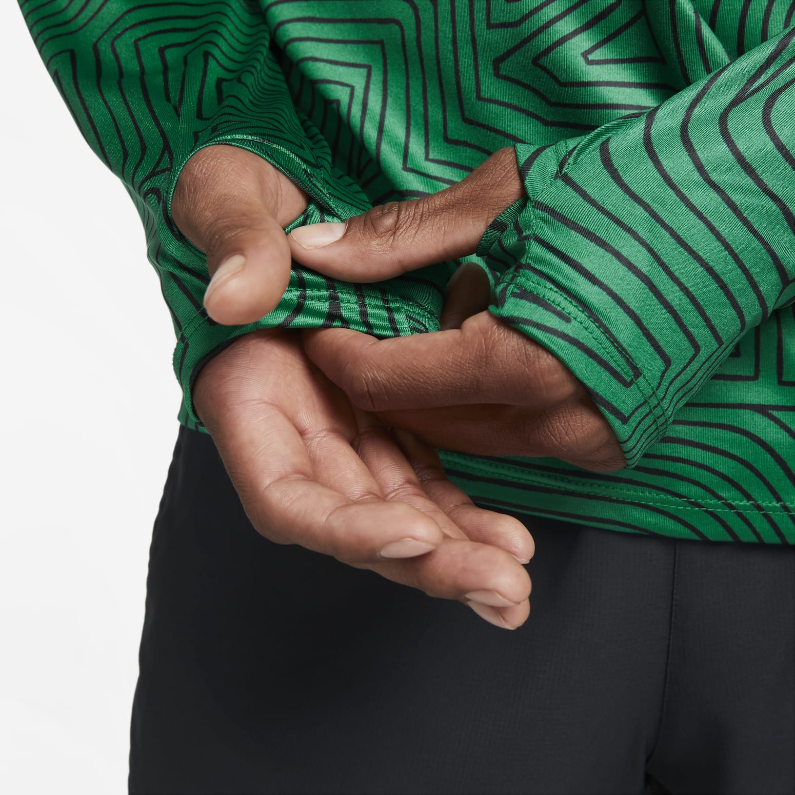 Nike Dri-Fit Element 1/4 Zip Running Top 'Green' FB9036-365