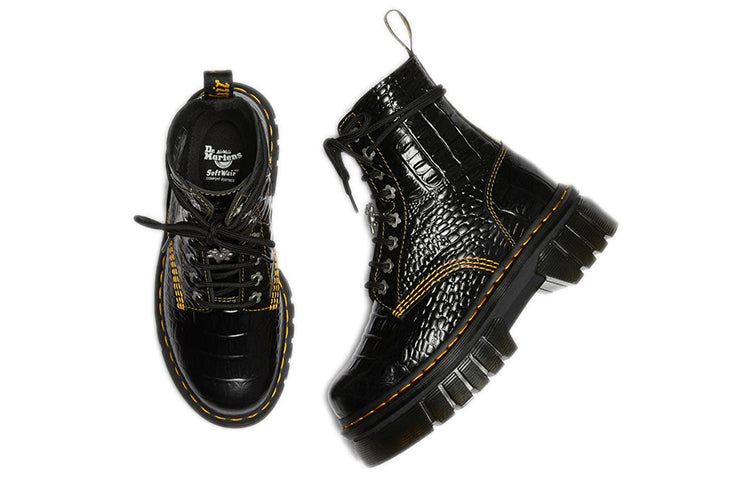 (WMNS) Dr. Martens Audrick x Heaven by Marc Jacobs Croc Boots 'Black' 27512001