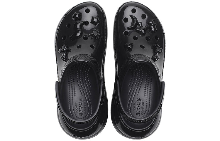 (WMNS) Crocs Crush High Shine Clogs 'Black' 209285-001