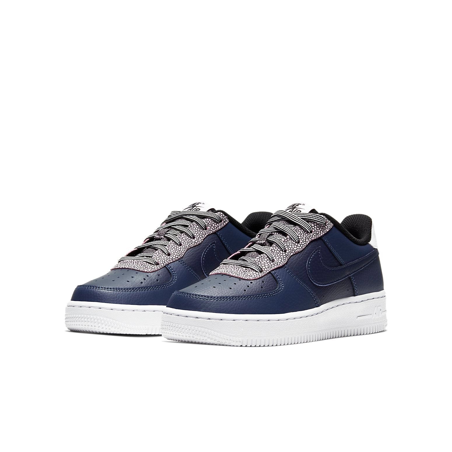 (GS) Nike Air Force 1 LV8 4 'Pebble Print - Midnight Navy' CN5715-400