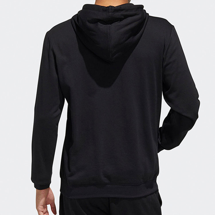 adidas Neo Sportswear Pullover Hoodie 'Black White' FP7434