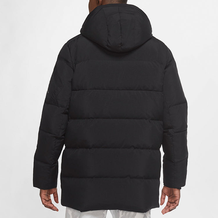 Air Jordan Casual Sports hooded Stay Warm Down Jacket Black CK6662-010