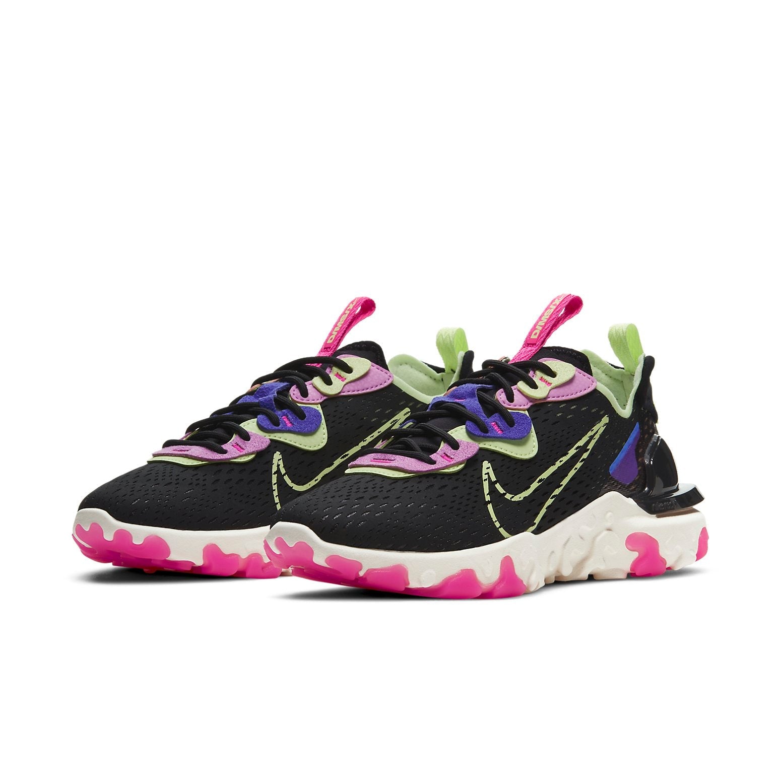 (WMNS) Nike React Vision 'Black Beyond Pink Volt' CI7523-005