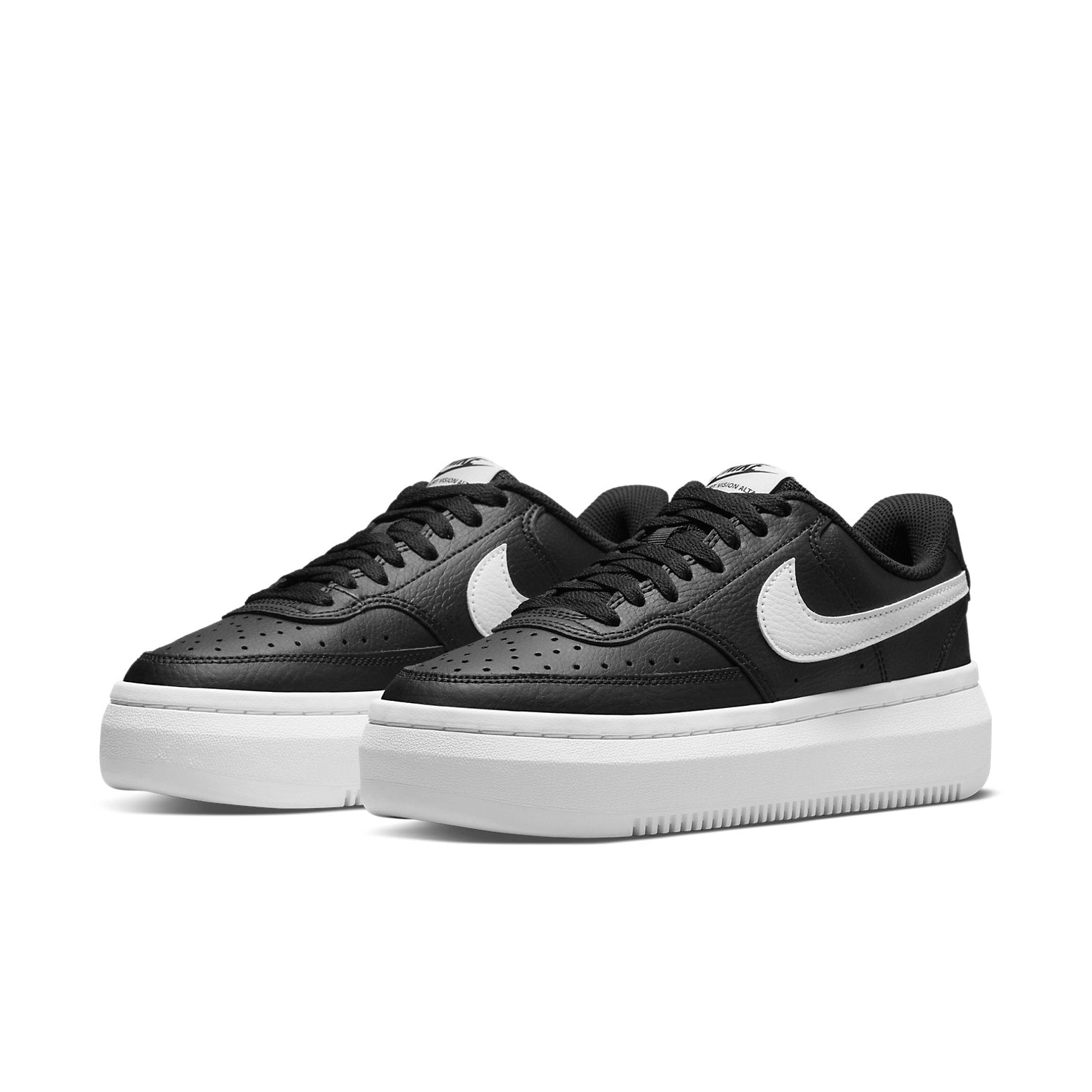 (WMNS) Nike Court Vision Alta 'Black White' DM0113-002