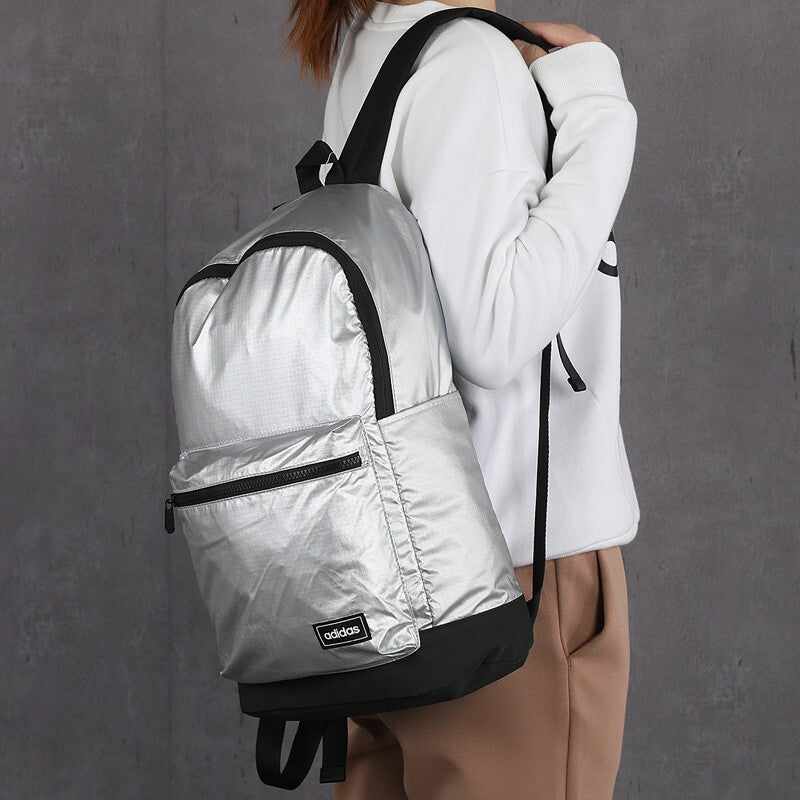 (WMNS) adidas Classic Metallic Backpack Medium 'Silver' FL4047
