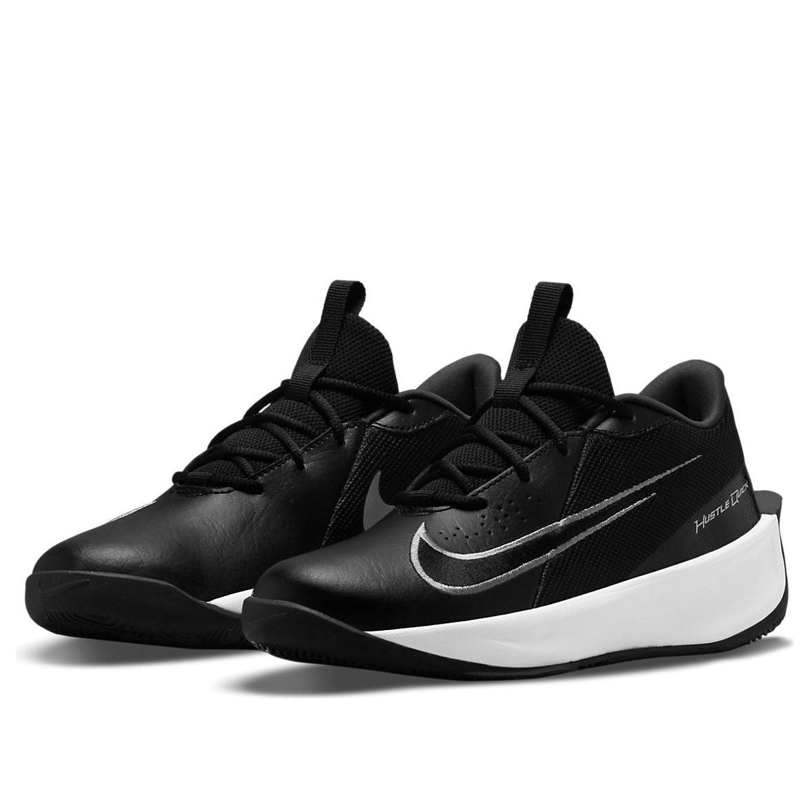 (GS) Nike Team Hustle Quick 3 'Black Metallic Silver' DA2781-002