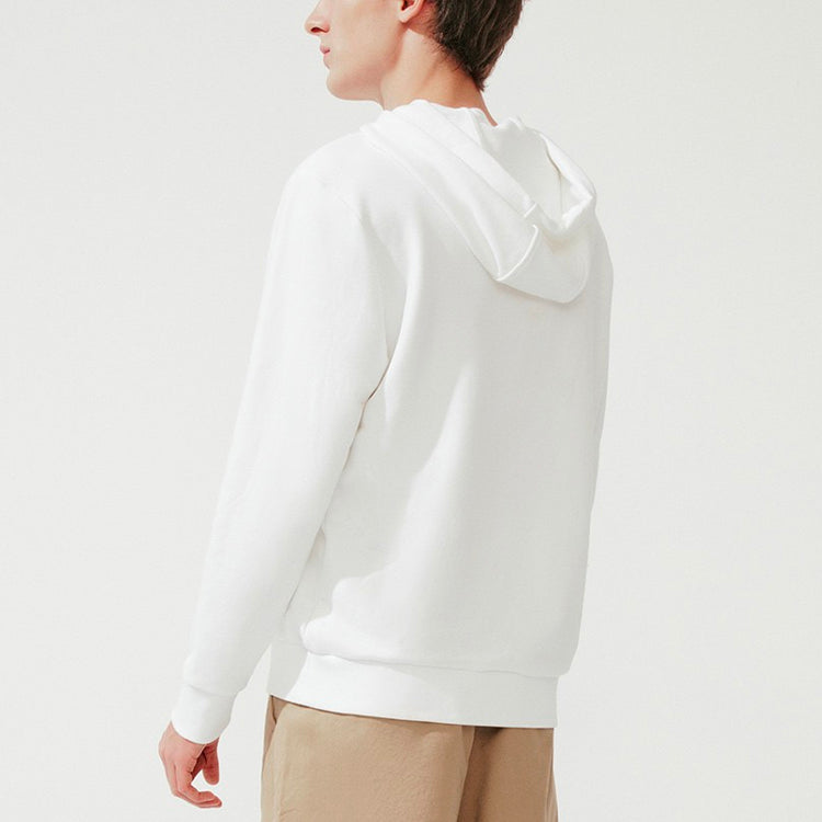 FILA Print Monogrammed Sports Hooded Jumper For Men White F11M018206G-WT