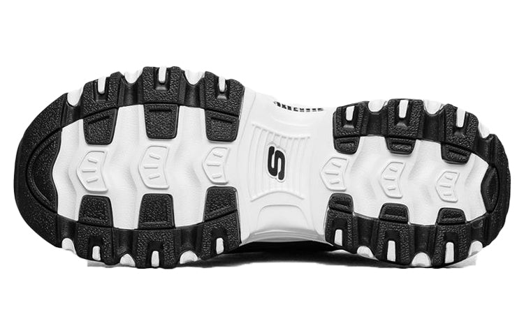 (WMNS) Skechers D lites 1.0 White/Black 13169-BKW