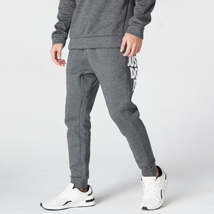 Nike Alphabet Fleece Lined Stay Warm Knit Sports Pants Gray AT5266-071