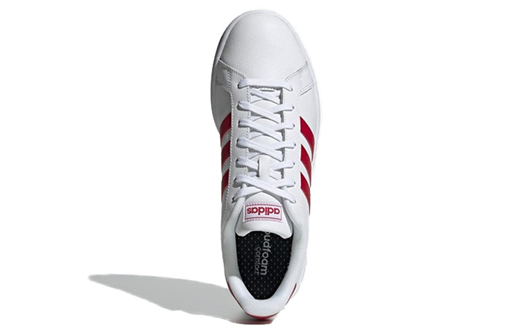 adidas neo Grand Court 'White Red' EE3740