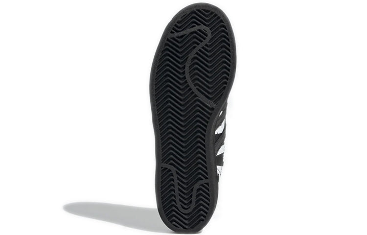 (GS) adidas originals Superstar J Logo 'Black White' FV3745