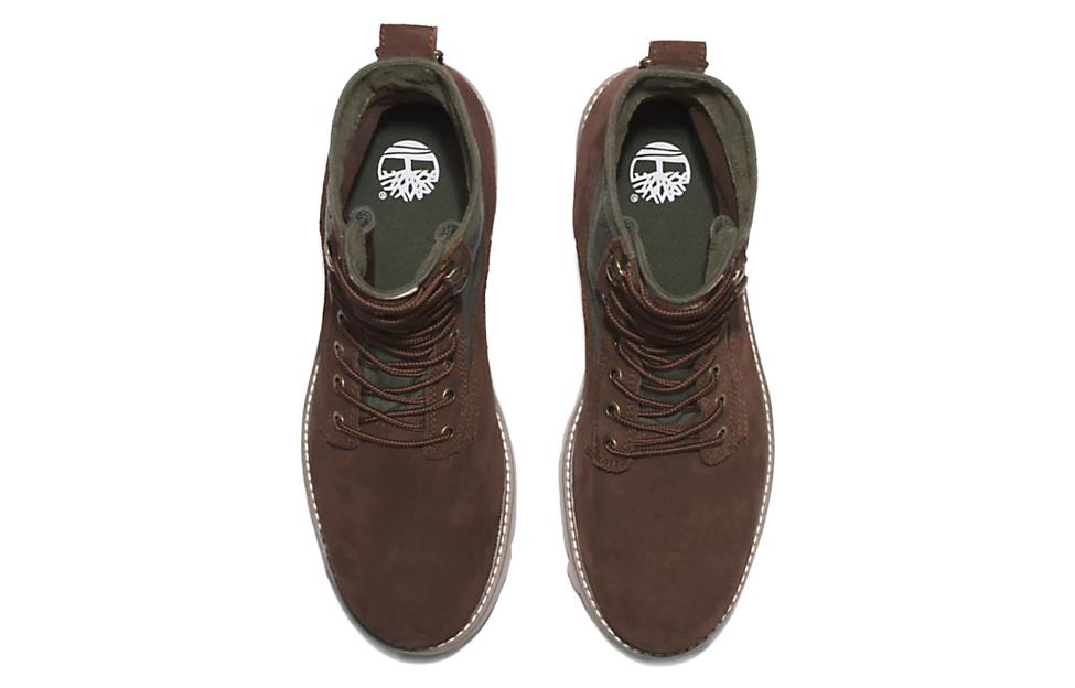 Timberland Vibram Waterproof Leather and Fabric Boots 'Dark Brown Suede' A5M9G931