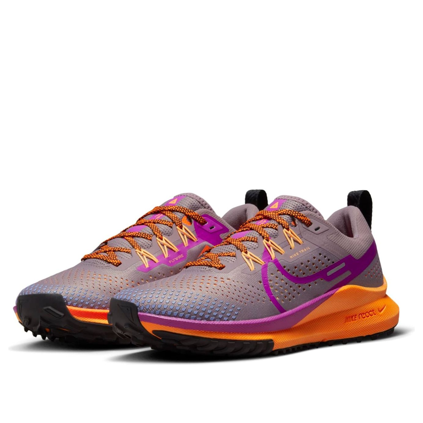 (WMNS) Nike React Pegasus Trail 4 'Purple Smoke Total Orange' DJ6159-500