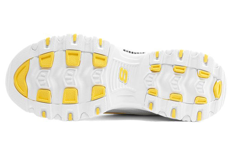(WMNS) Skechers D'Lites 1.0 'White Yellow' 896140-WYL