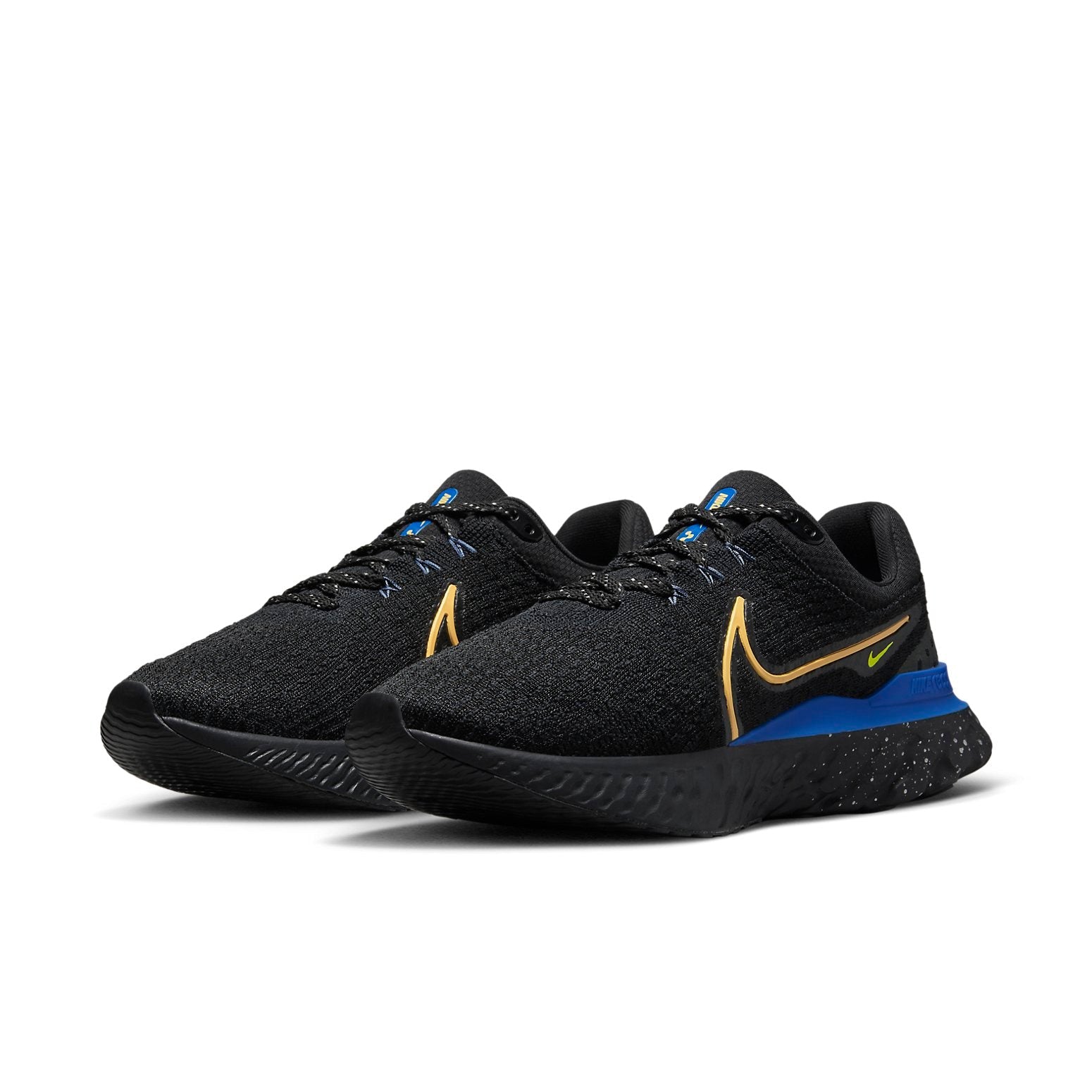 Nike React Infinity Run Flyknit 3 'Black Citron Royal' DZ4845-001