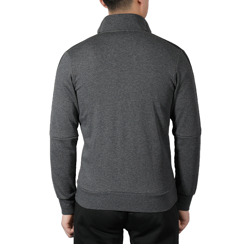 adidas Stripe Printing Knit Sports Jacket Gray DW4599