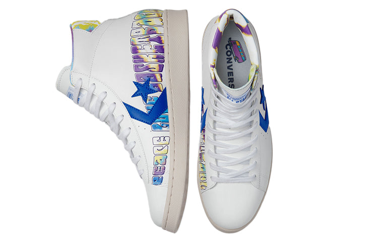 Converse Pro Leather Peace Love 'White Blue' 170535C