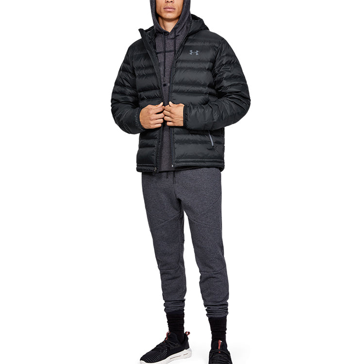 Under Armour Down Hooded Winter Jacket 'Black' 1342738-001