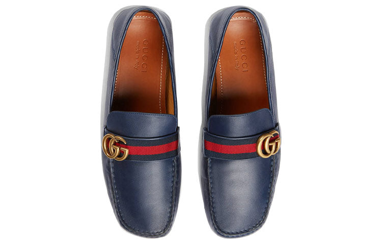 Gucci Horsebit Loafers Moccasins 'Navy' 450891-DTM10-4062
