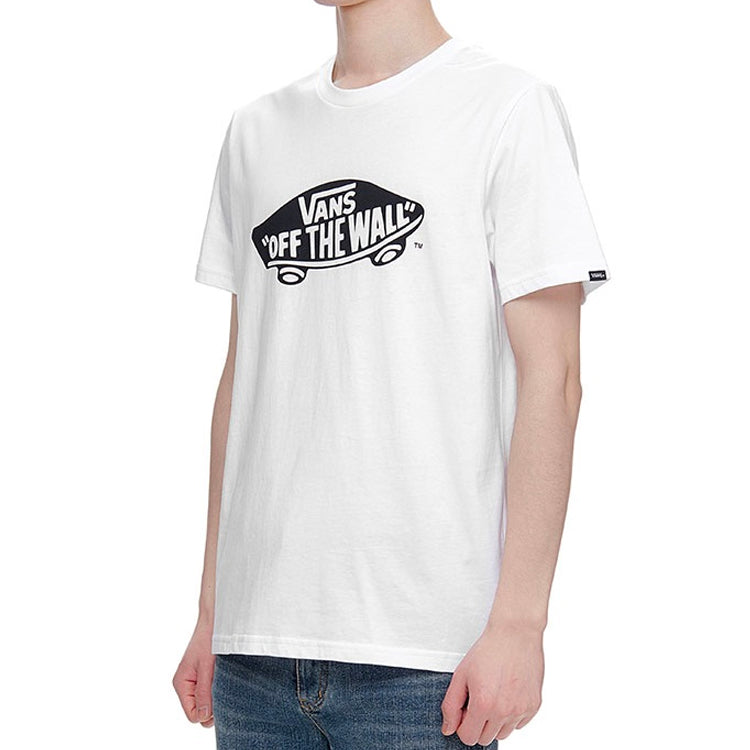 Vans Off The Wall Classic Printing Short Sleeve Couple Style White VN0A4MM7WHT
