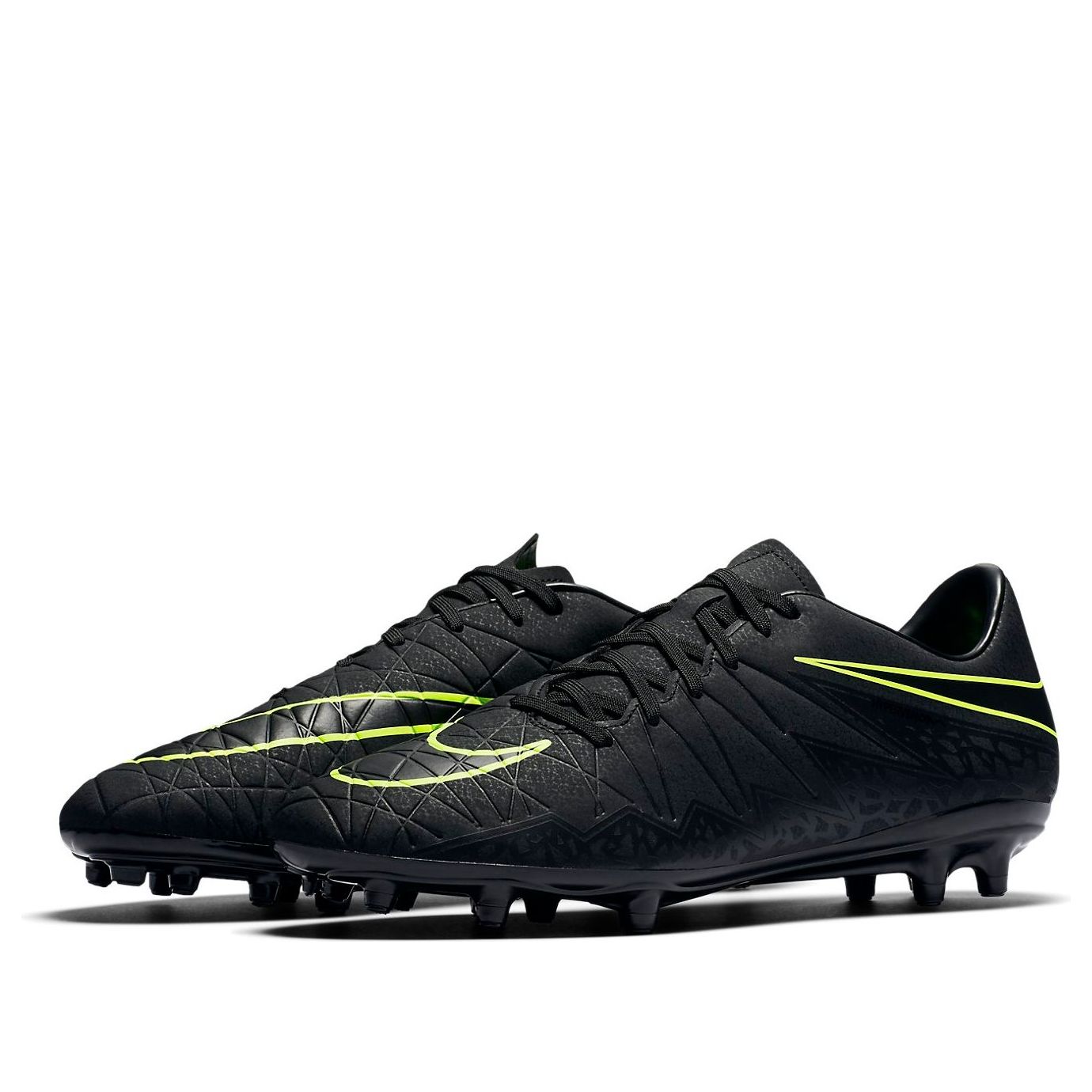 Nike HyperVenom Phelon II FG 'Black Yellow' 749896-009
