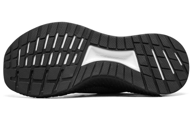 (WMNS) Skechers Go Run Steady Sports Shoes Black/White/Purple 16025-BKHP