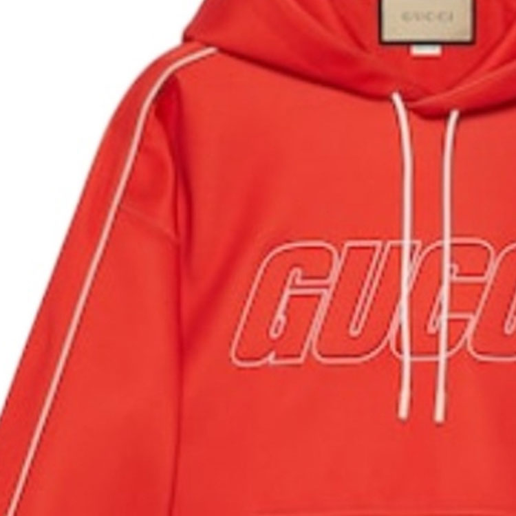 Gucci Neoprene Hooded Sweatshirt 'Red' 768498-XJF38-6284