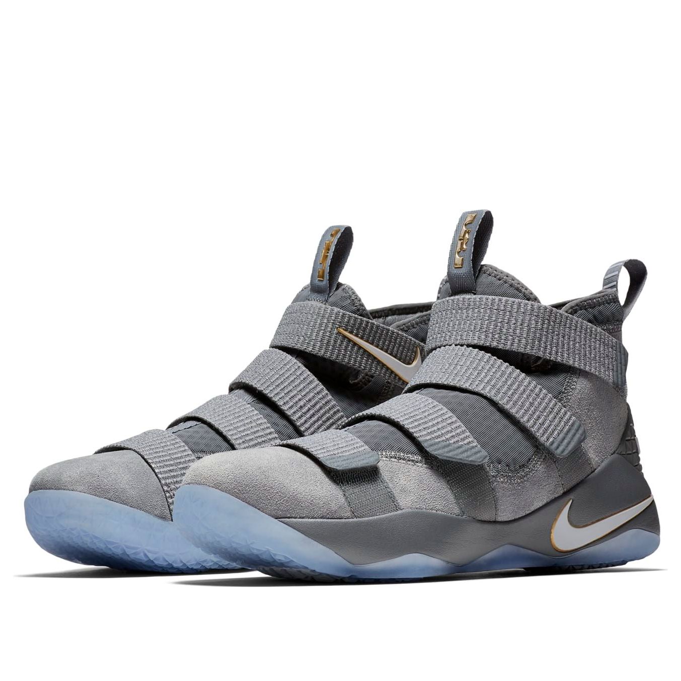 Nike LeBron Zoom Soldier 11 'Cool Grey Pure Platinum Metallic Gold' 897645-010