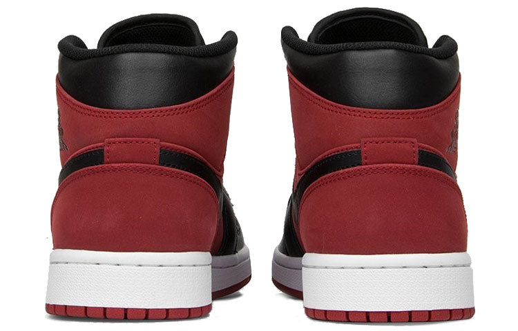 Air Jordan 1 Mid 'Reverse Banned Gym Red Black' 554724-610