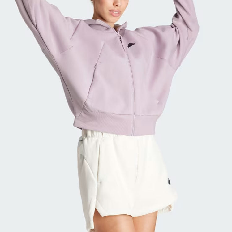 (WMNS) adidas Z.N.E. Full-Zip Hoodie Asia Sizing 'Purple' IS3934