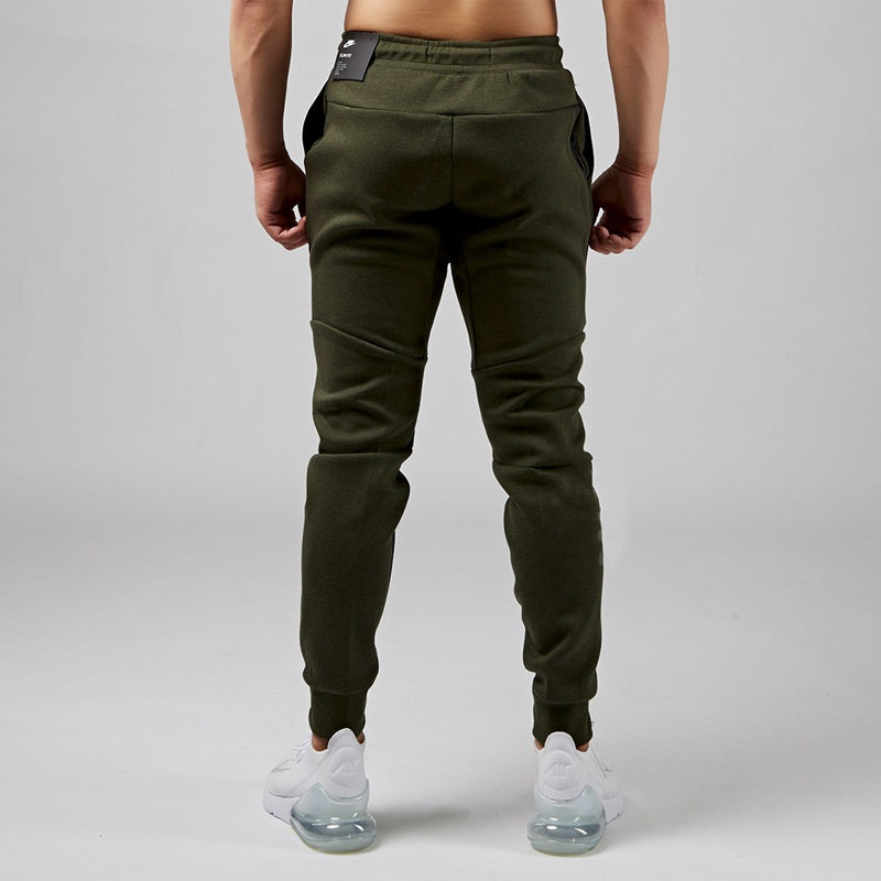 Nike Sportswear Tech Fleece Side Casual Sports Long Pants Green Army green 805163-355