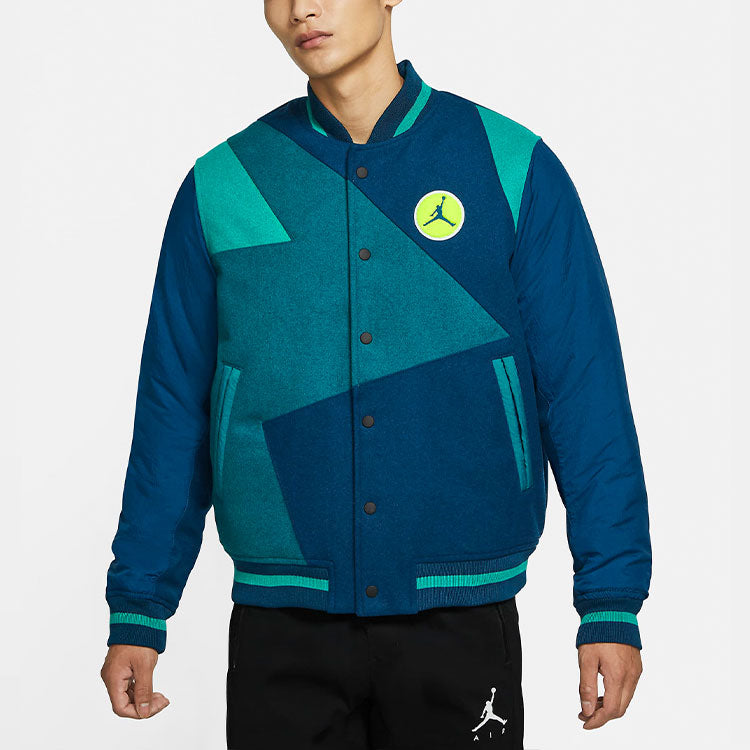 Air Jordan MENS DNA Casual Baseball Jacket Blue CK9351-432